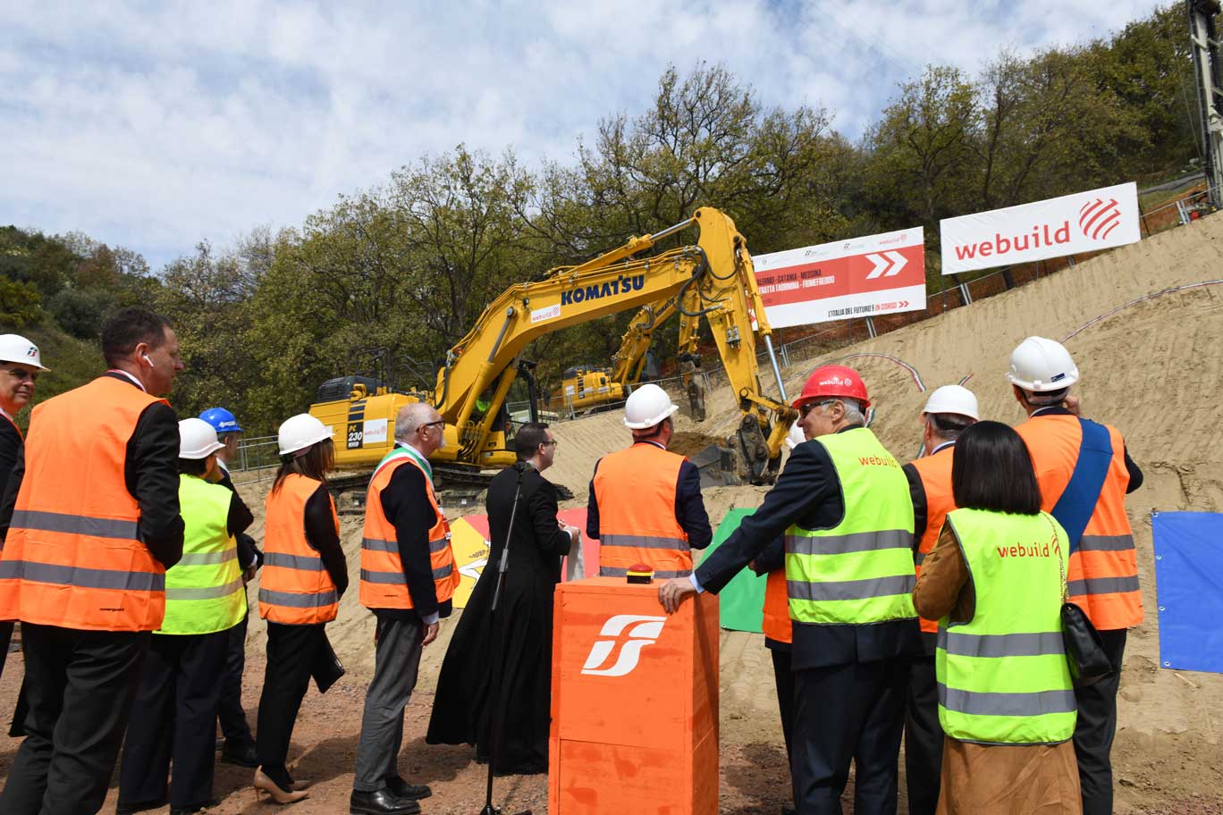 Immagini fotografiche dei lavori sulla Palermo - Catania - Messina