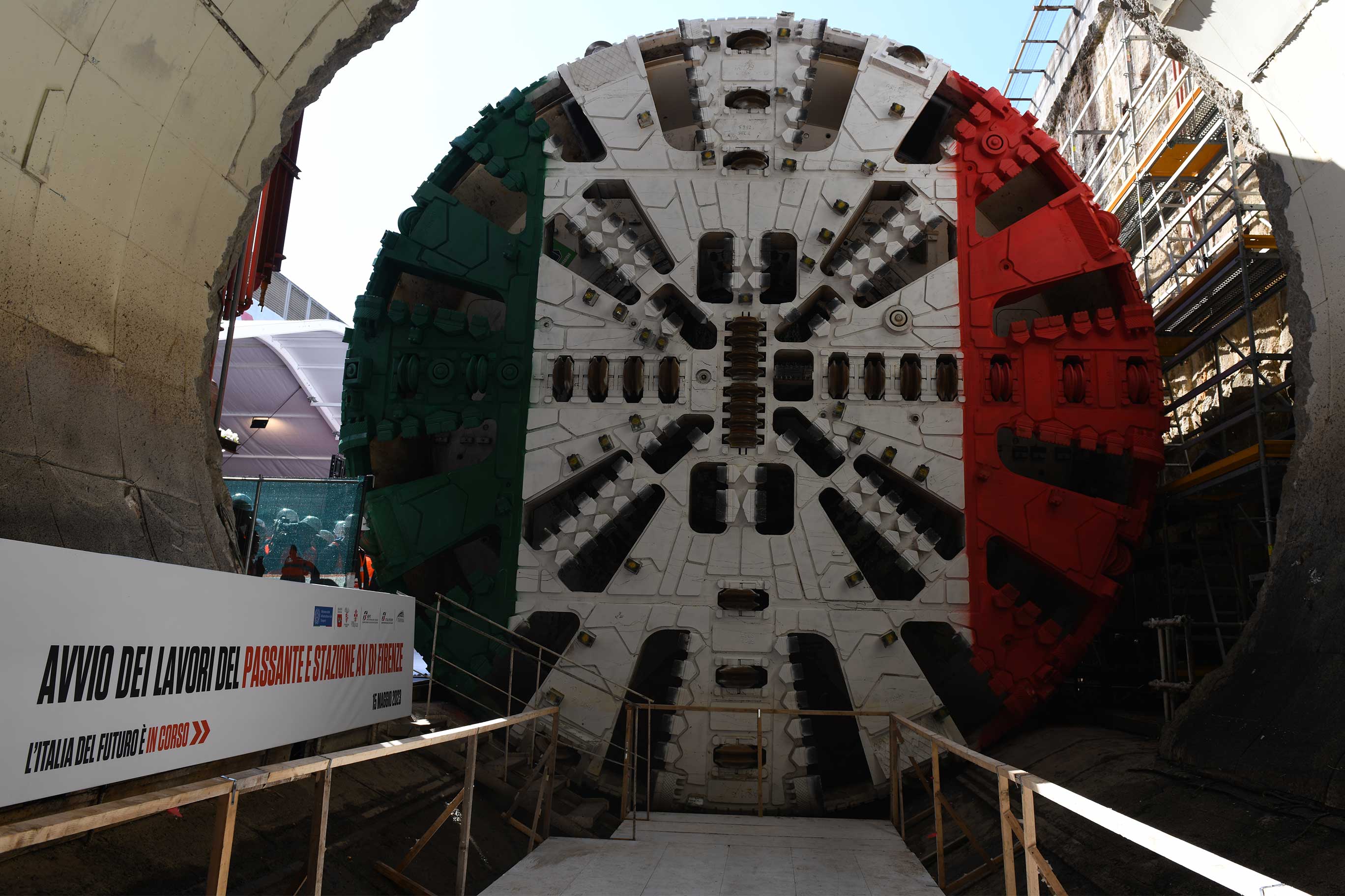 Immagini fotografiche dei lavori al Passante AV Firenze