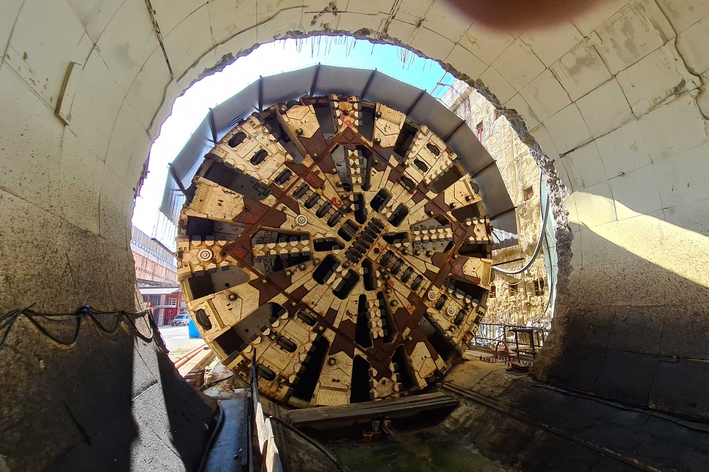 Immagini fotografiche dei lavori al Passante AV Firenze