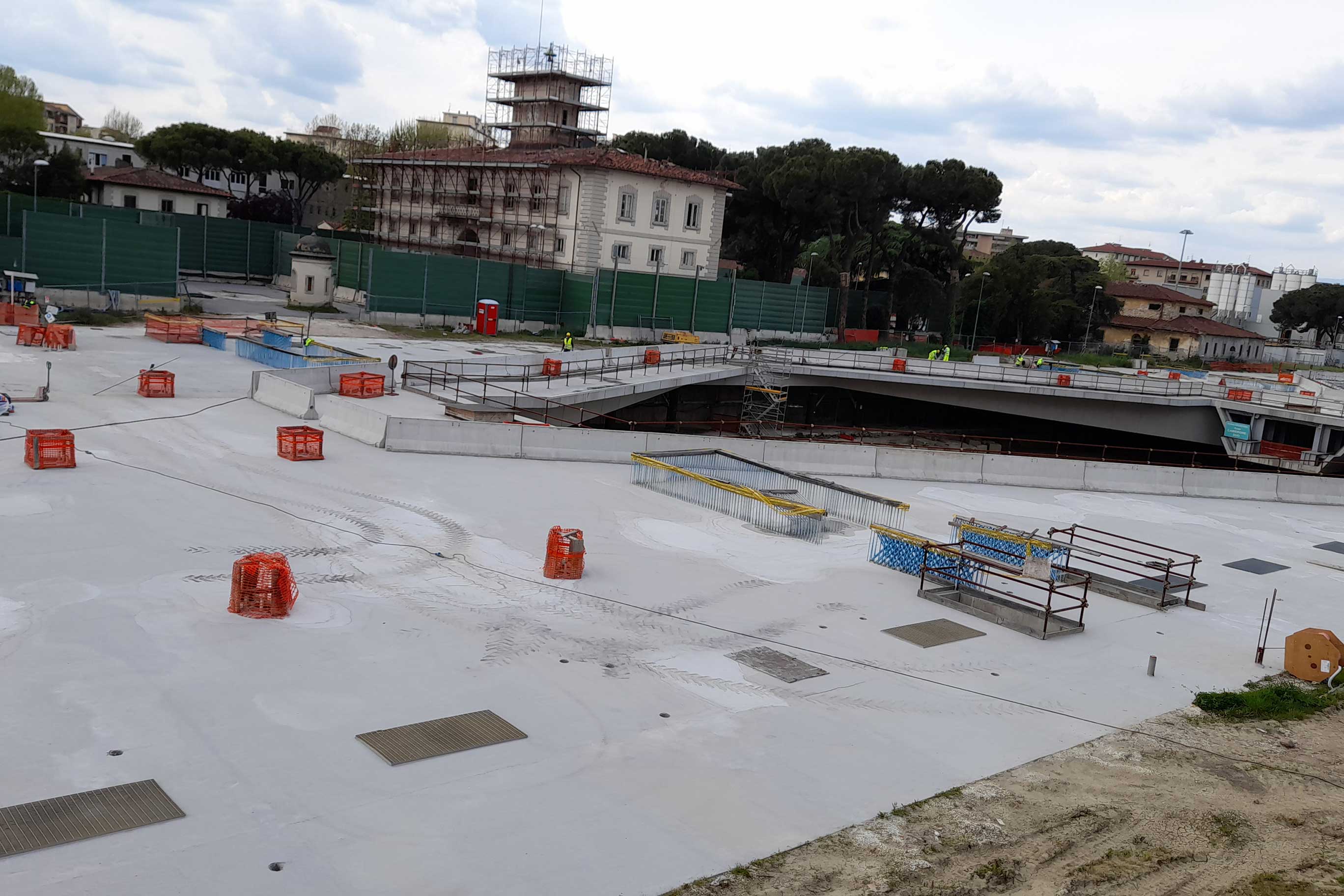 Immagini fotografiche dei lavori al Passante AV Firenze