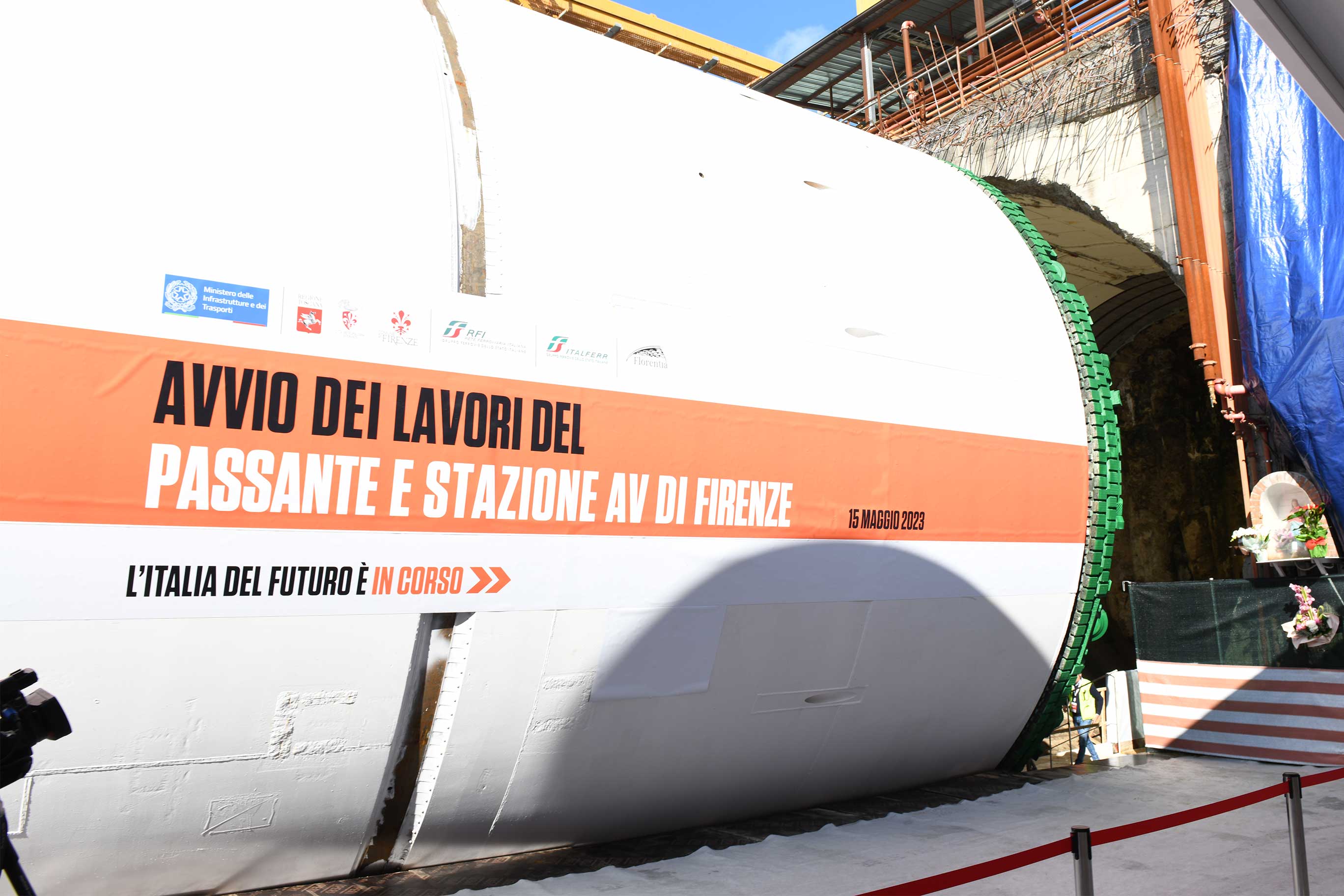 Immagini fotografiche dei lavori al Passante AV Firenze